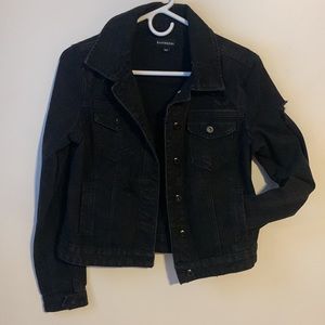 Ranbeeri Distressed Black Denim Jacket